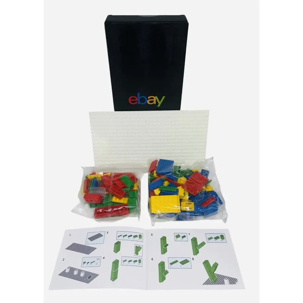 eBay Logo LEGO Set Unassembled Red Blue Yellow Green Building Toy New Limited ED